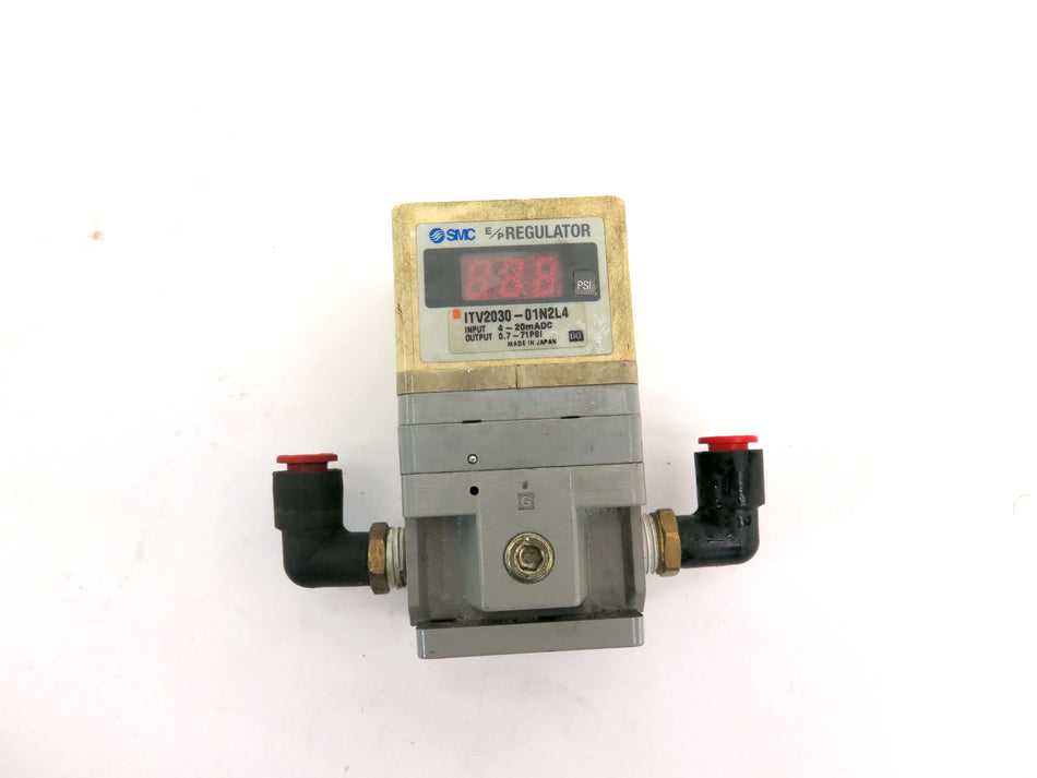 SMC E/P Regulator ITV2030-01N2L4 4-20mADC 0.7-71Psi FOR PARTS - Advance Operations