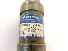 Load image into Gallery viewer, Appleton HRC Fuse 200A 600Vac Cat. 01200 - Advance Operations
