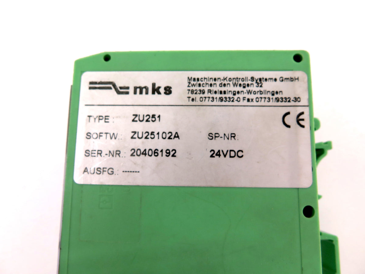 MKS ZU251 Incremental Counter Module With Analogue Output and Serial Interface - Advance Operations