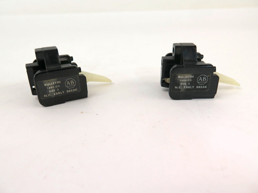 Allen-Bradley 1495-G3 Contact Block Size 3 N.C. Early Break LOT OF 3 - Advance Operations