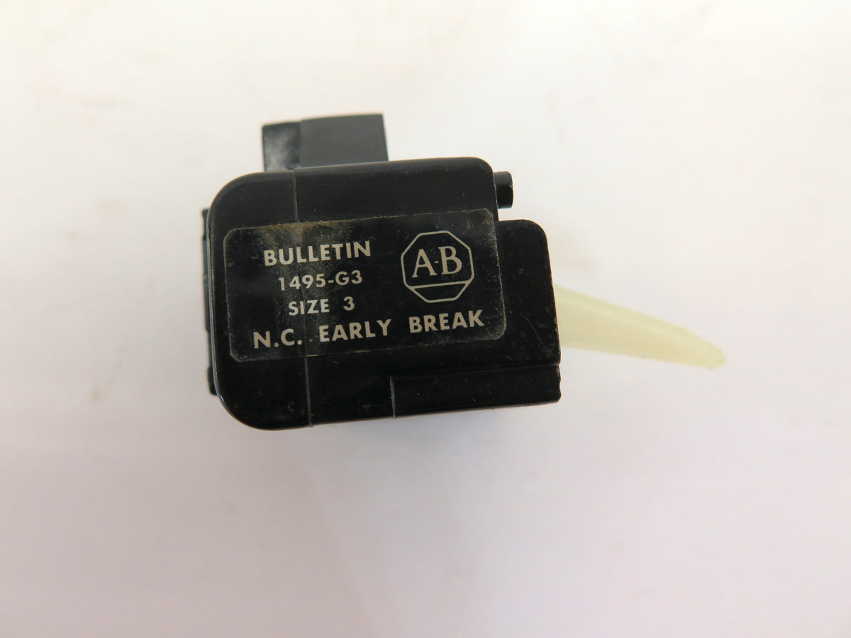 Allen-Bradley 1495-G3 Contact Block Size 3 N.C. Early Break LOT OF 3 - Advance Operations