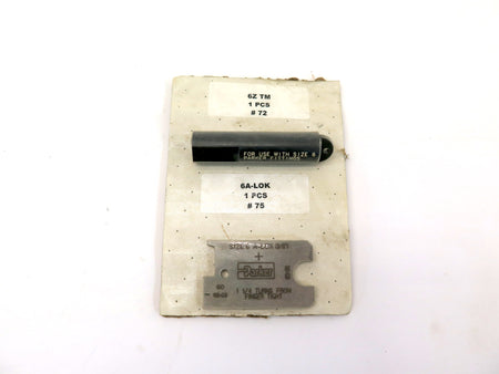 Parker 6Z TM #72 & 6A-LOK #75 For Use With Size 6 Fitting - Advance Operations