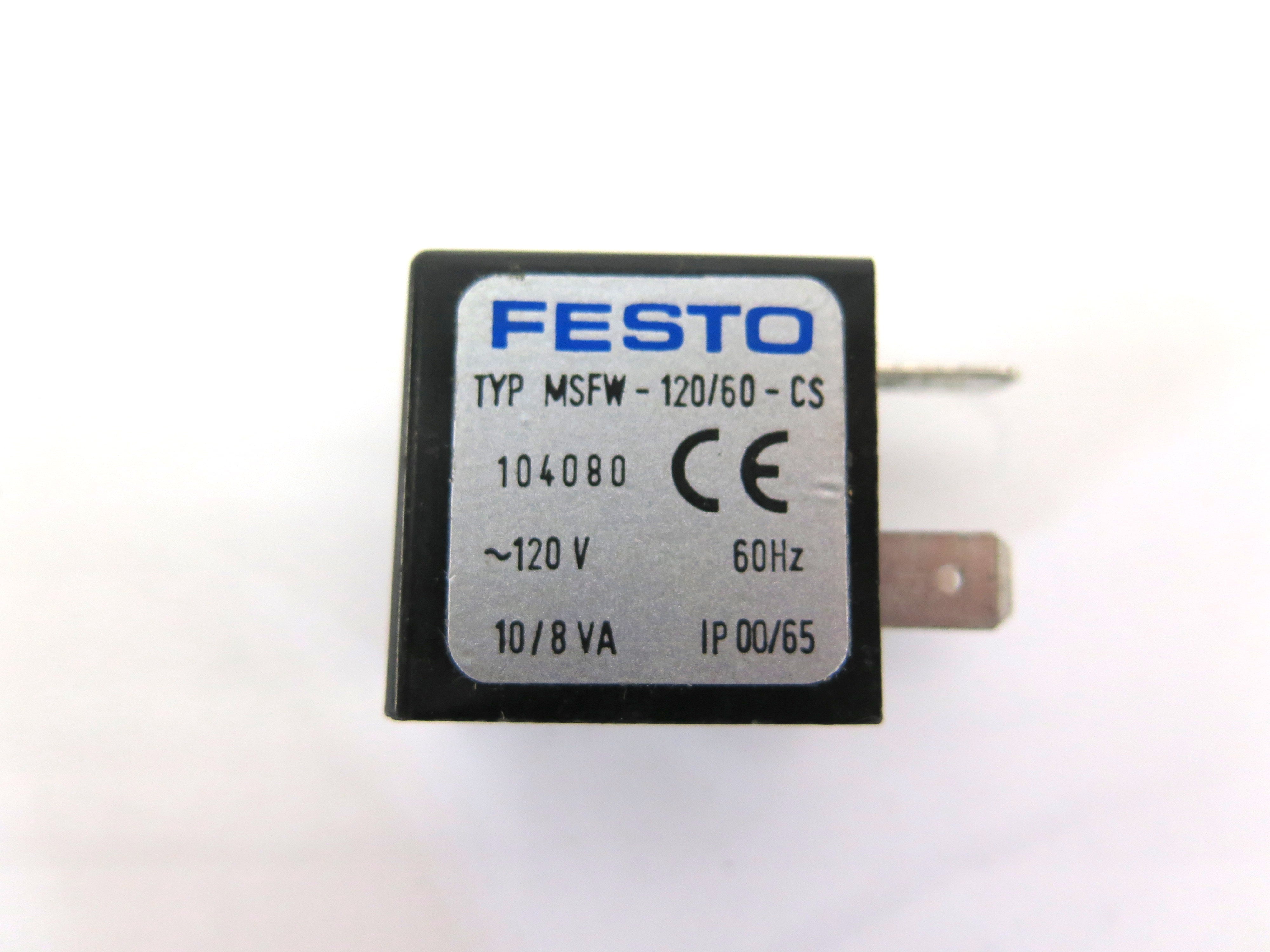 Festo MSFW-120/60-CS Solenoid Coil 120Vac 60Hz - Advance Operations