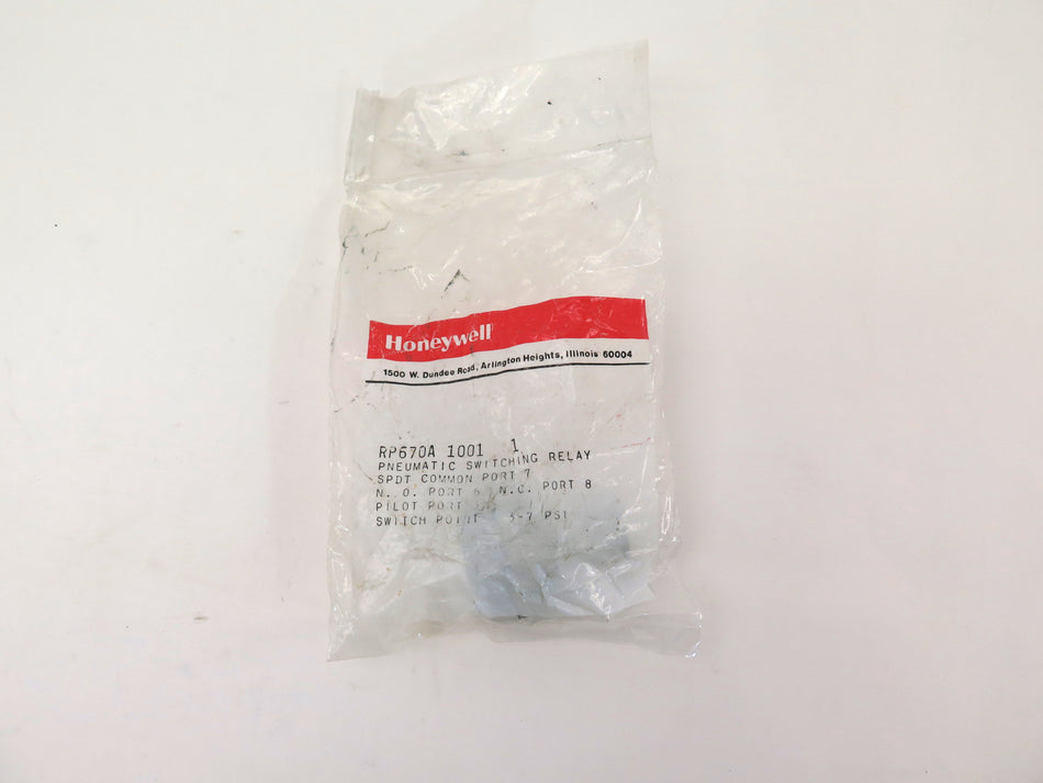 Honeywell RP670A 1001 1 Pneumatic Switching Relay SPDT Common Port 7 - Advance Operations