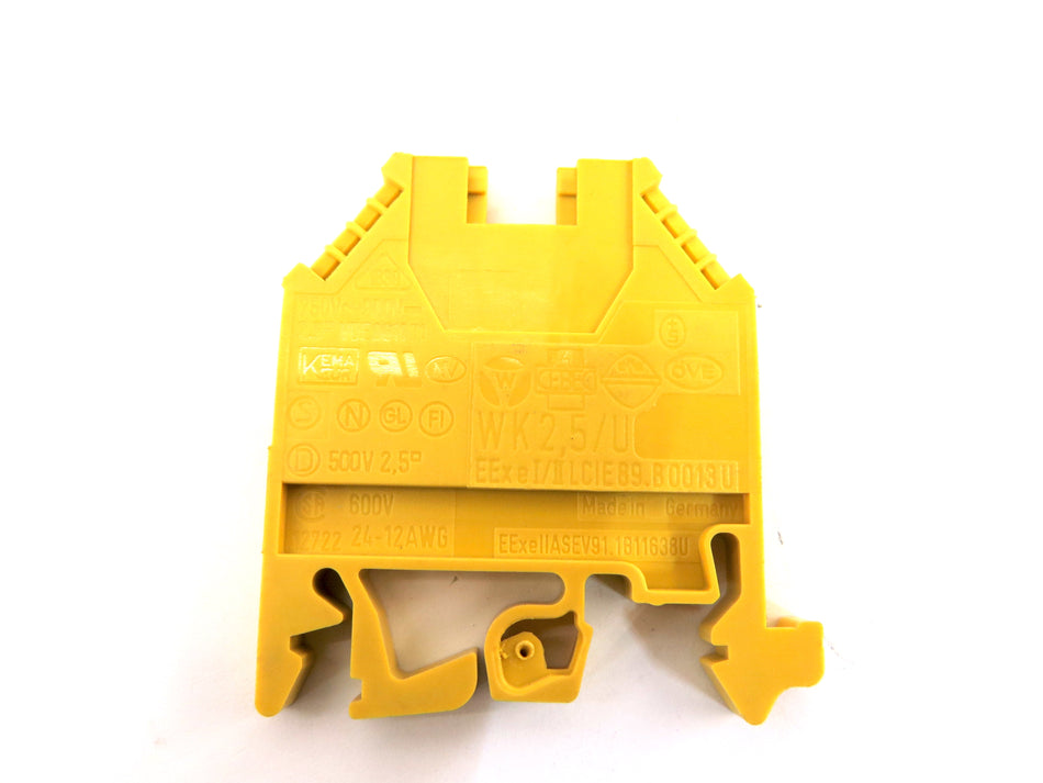 Wieland 57.503.0053.8 DIN Rail Mount Terminal Block 2 Positions 32A BOX OF 85 - Advance Operations