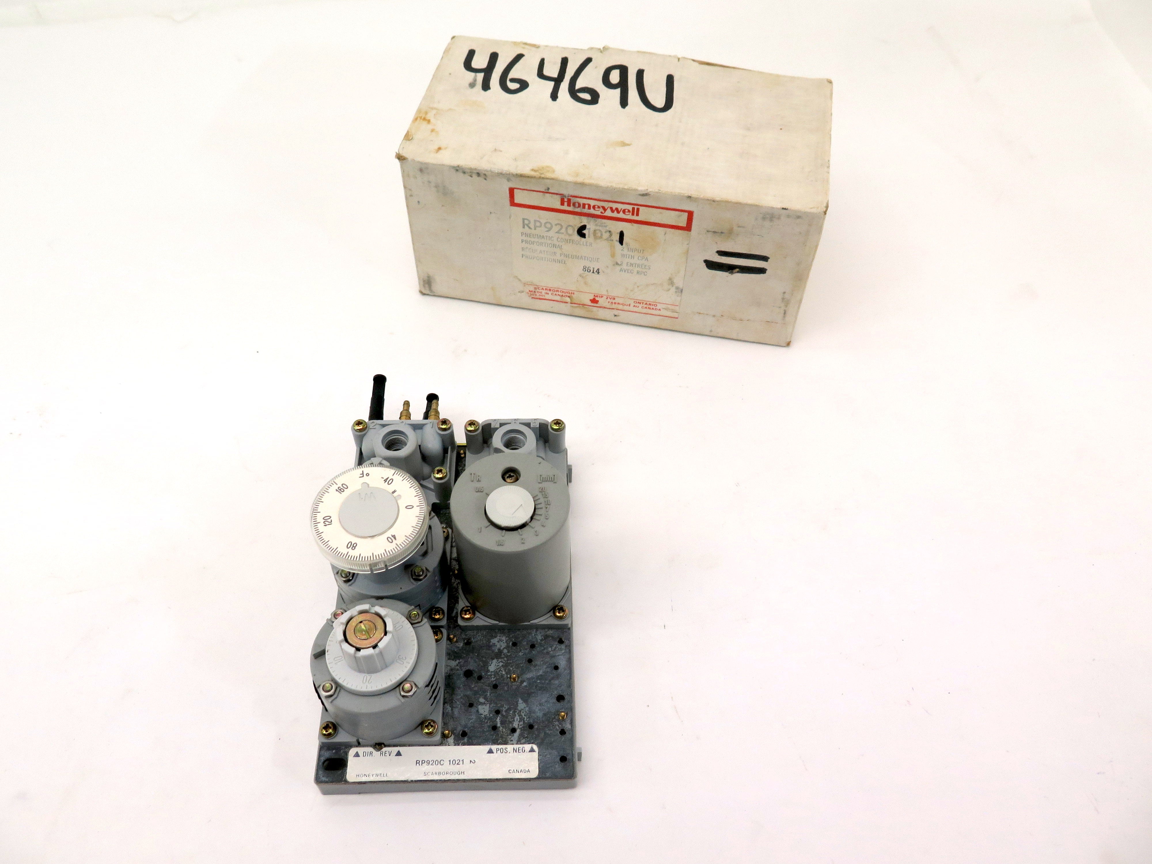 Honeywell RP920C 1021 2 / RP920C10212 Pneumatic Receiver Controller - Advance Operations