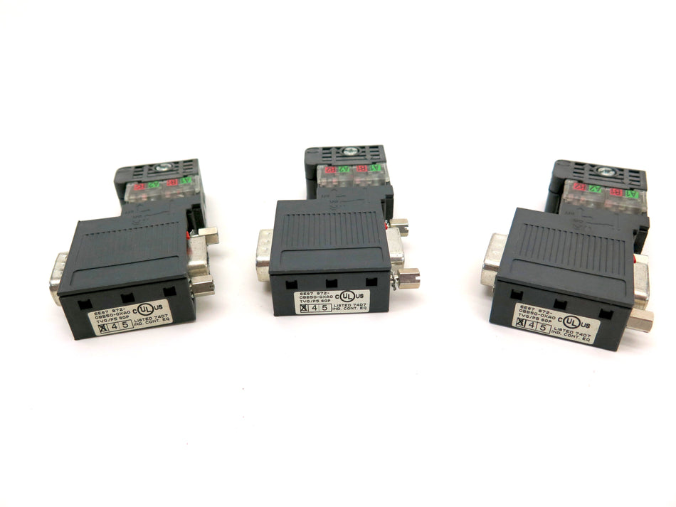 Siemens Profibus Connector 972-0BB50-0XA0  LOT OF 3 - Advance Operations