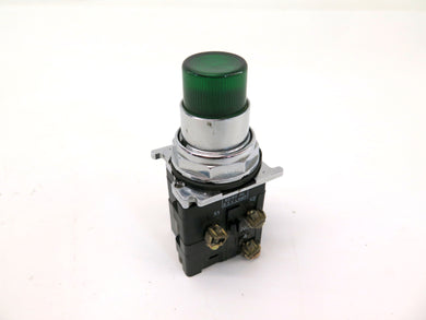 Cutler-Hammer 10250t/91000t Green Light 120V Push Button & Contact Block - Advance Operations