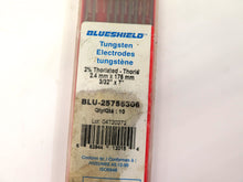 Load image into Gallery viewer, Blueshield BLU-25755306 Tungsten Electrodes 2% Thoriated 2.4mm x 175mm 9 Unit - Advance Operations
