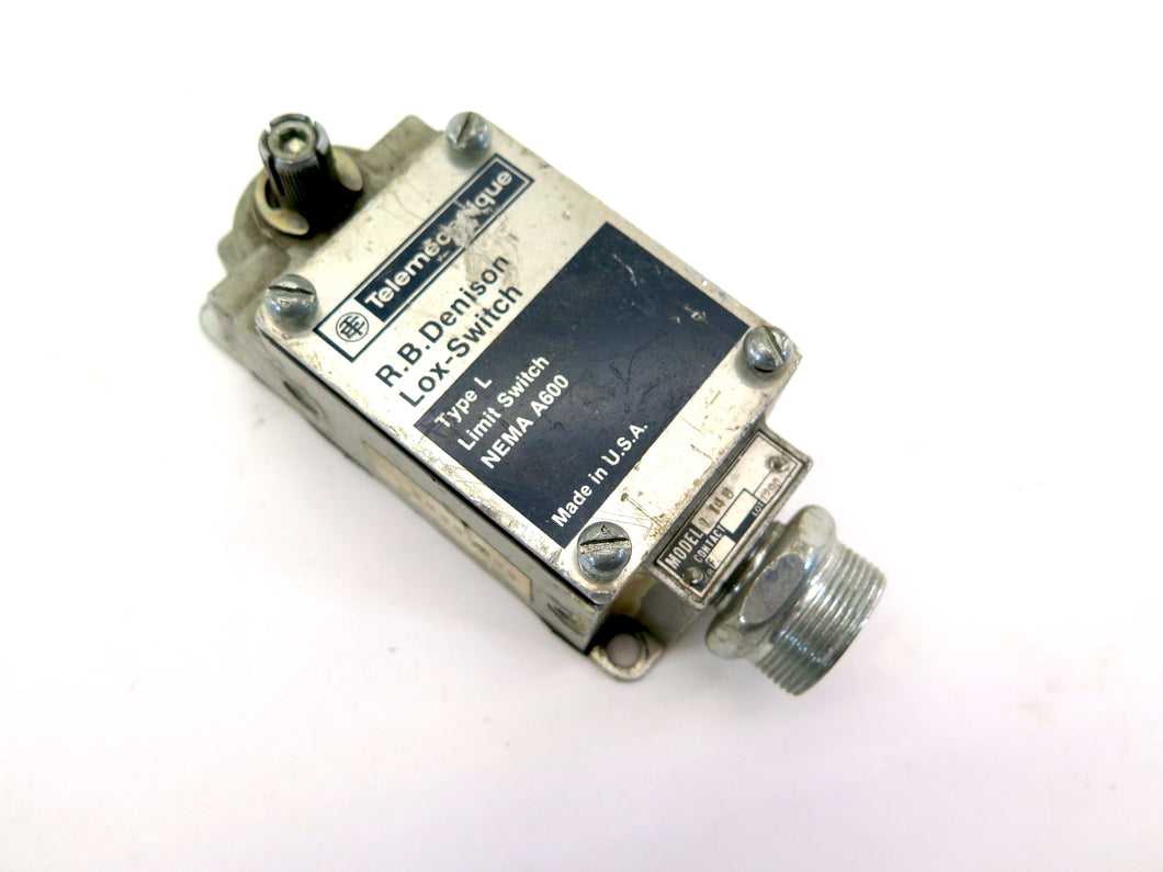 Telemecanique R.B. Denison Lox-Switch Type L Limit Switch NEMA A600  L145 - Advance Operations