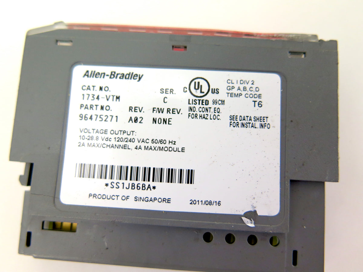 Allen-Bradley 1734-VTM Voltage Terminal Module LOT OF 2 - Advance Operations