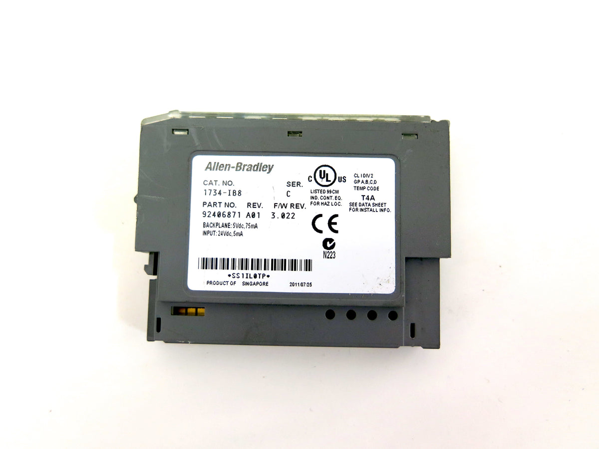 Allen-Bradley 1734-IB8 24V Sink Digital Input Module - Advance Operations