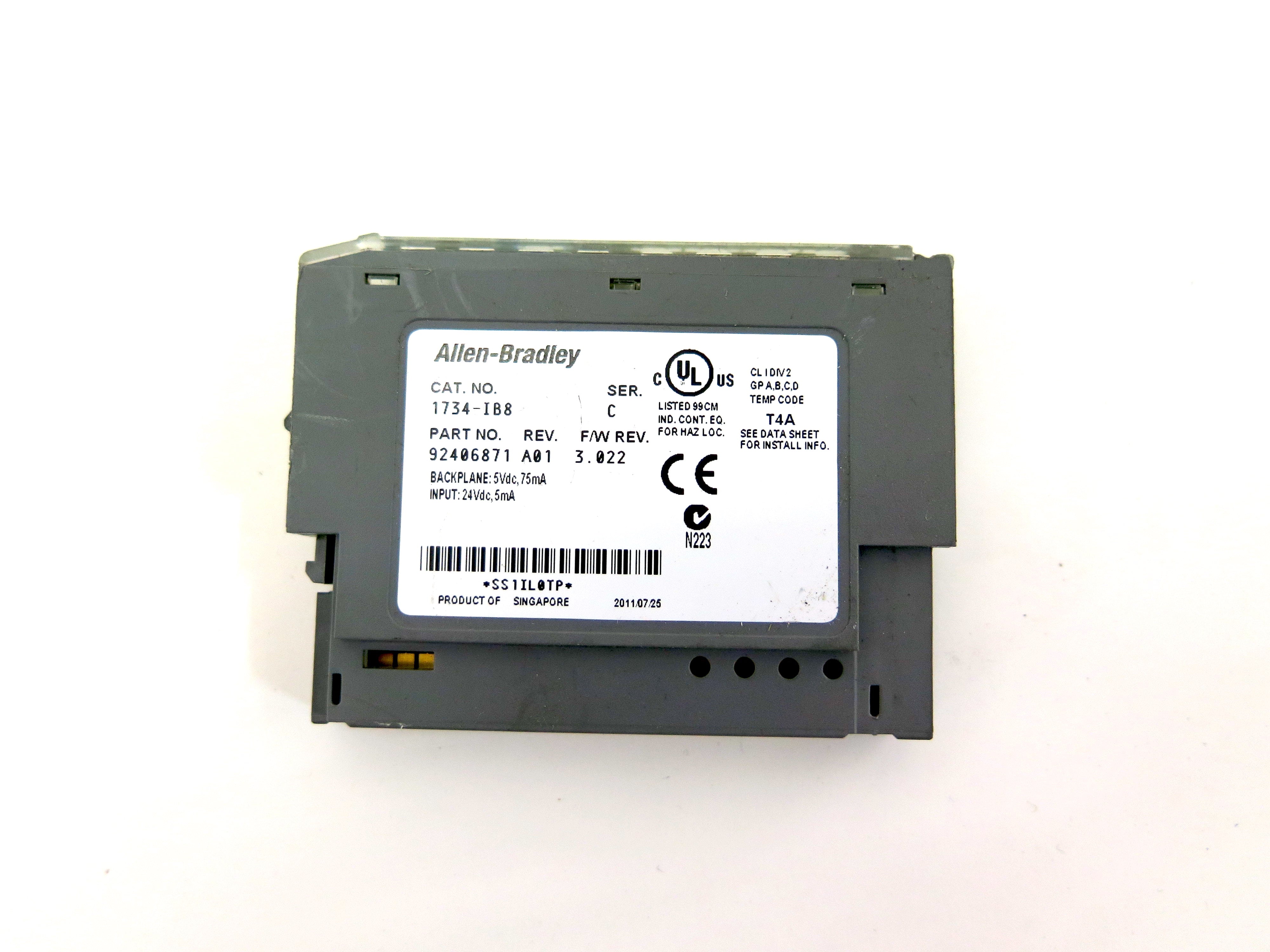 Allen-Bradley 1734-IB8 24V Sink Digital Input Module - Advance Operations