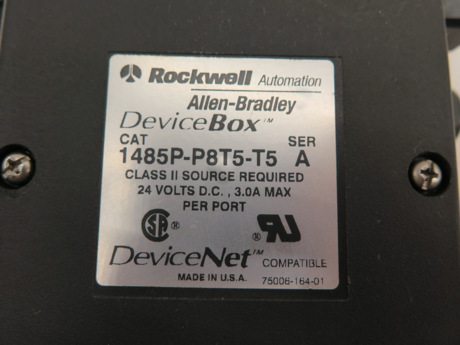 Allen-Bradley 1485P-P4T5-T5 DeviceBox / DeviceNet 24V Dc 3A - Advance Operations