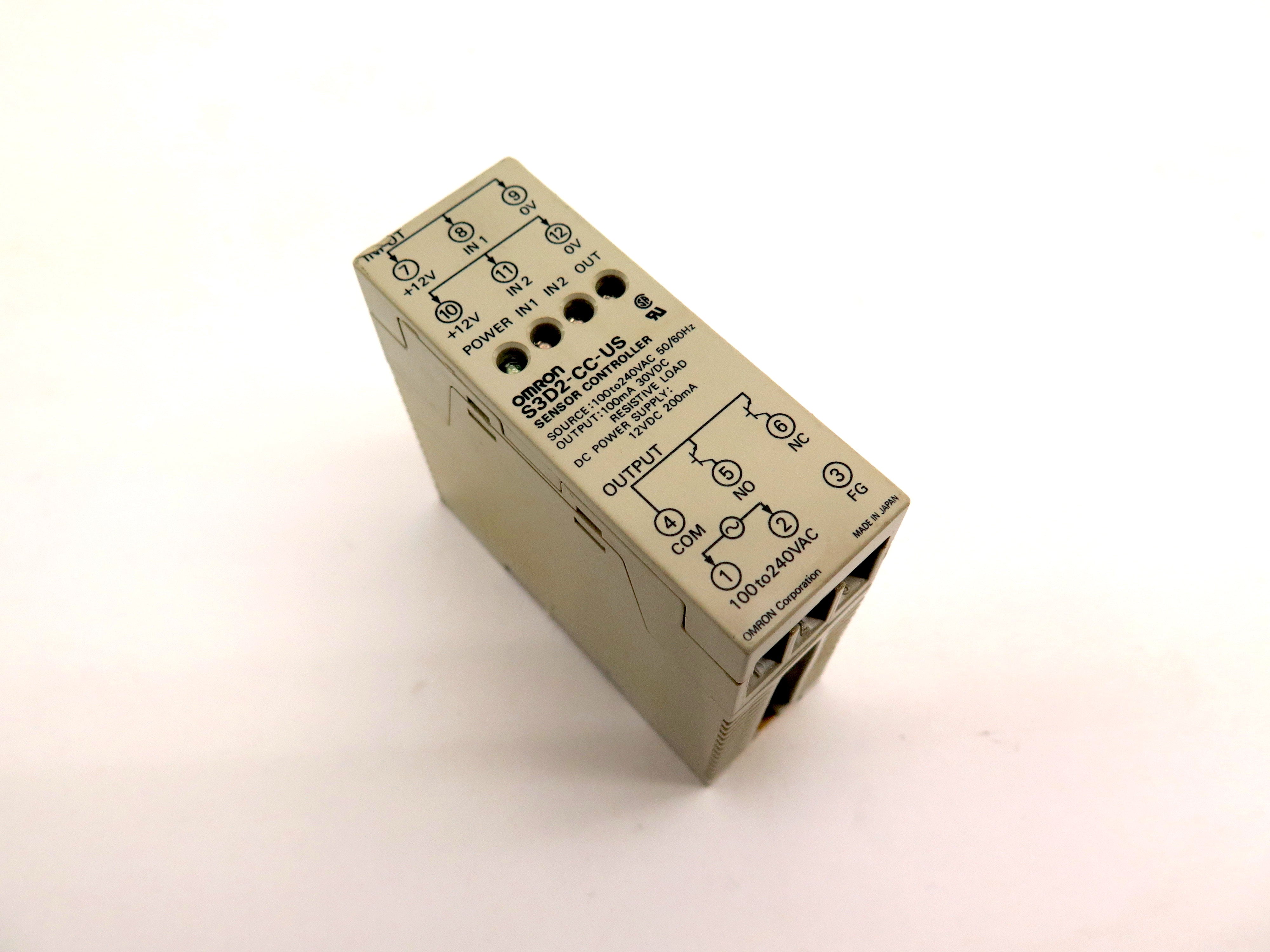 Omron S3D2-CC-US Sensor Controller Source: 100to240Vac Output:100mA 30Vdc - Advance Operations