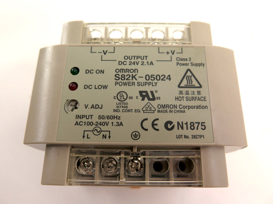 Omron S82K-05024 Power Supply Input: 120/240V Output : 24Vdc - Advance Operations