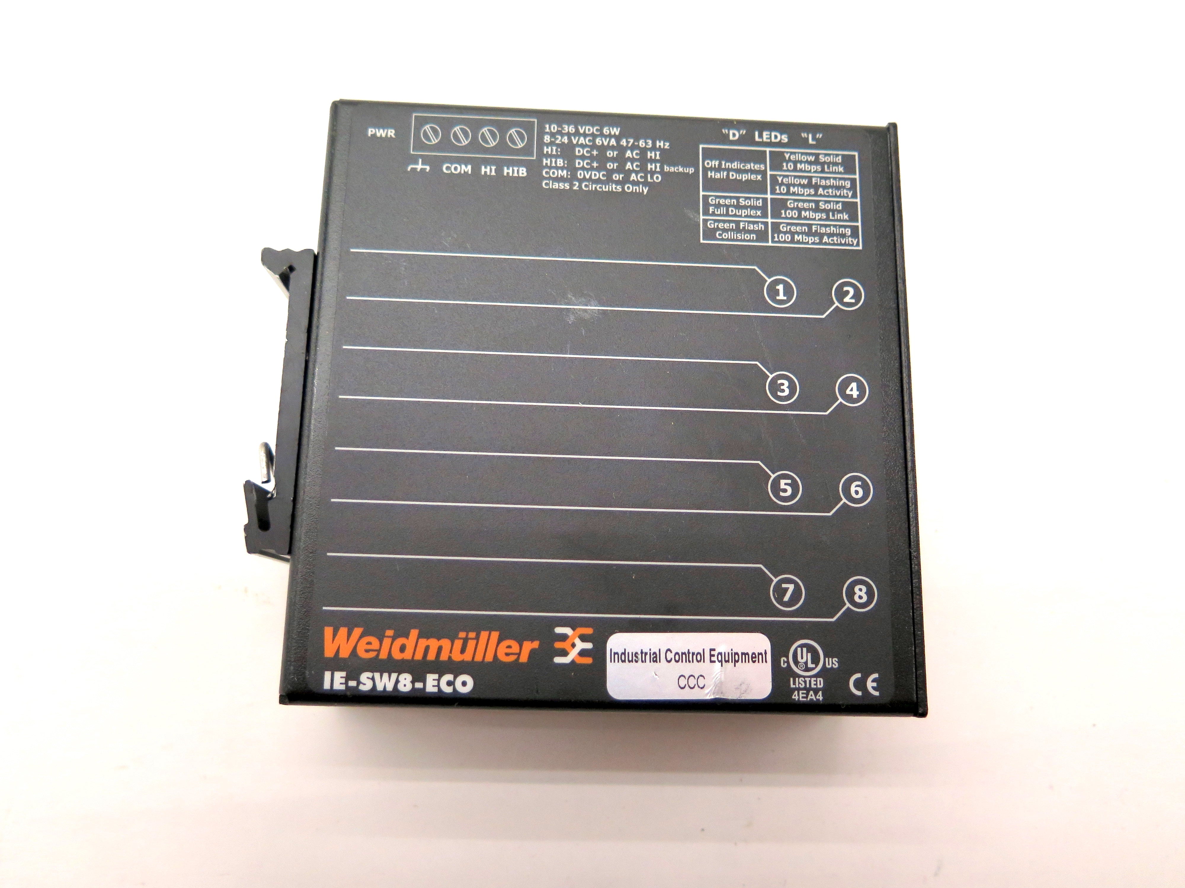 Weidmuller IE-SW8-ECO 8 Port Ethernet Switch - Advance Operations