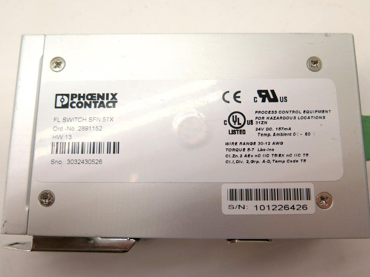 Pheonix Contact FL Switch SFN5TX Industrial Ethernet Switch - Advance Operations