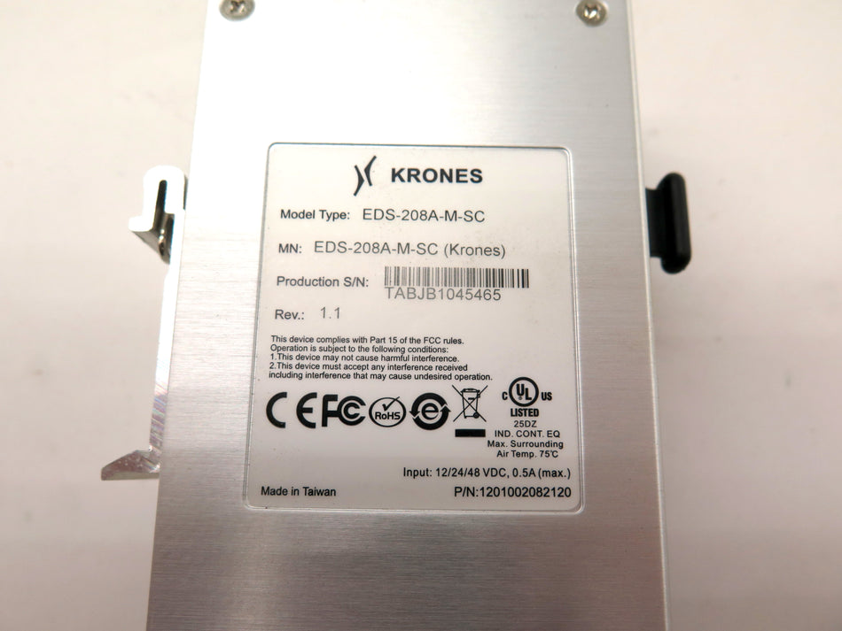 Krones EDS-208A-M-SC Ethernet Switch 7-Port - Advance Operations