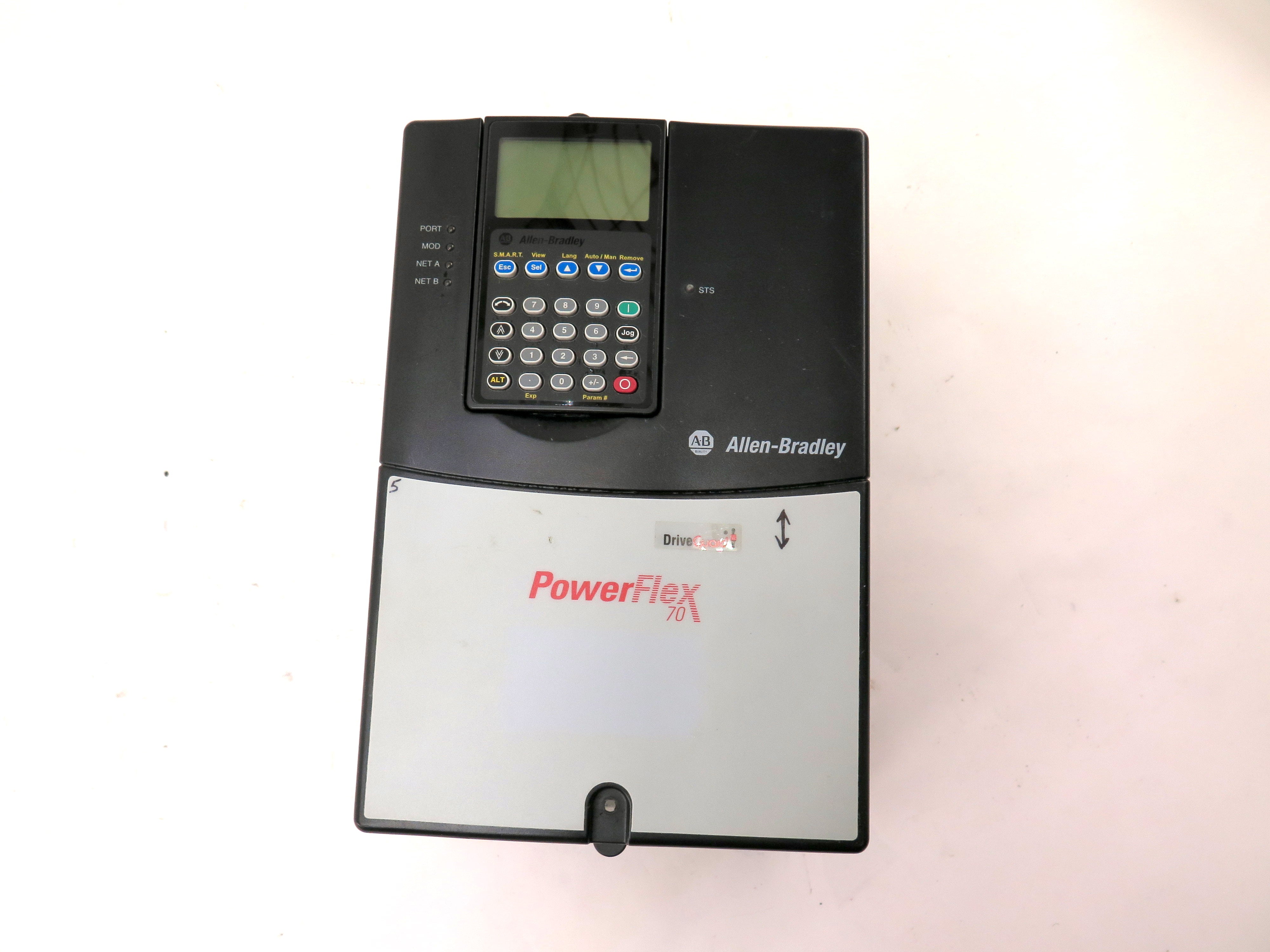 Allen-Bradley 20AE9P0A0AYNNNC0 PowerFlex 70 DriveGuard AC Drive 7.5HP 600Vac - Advance Operations