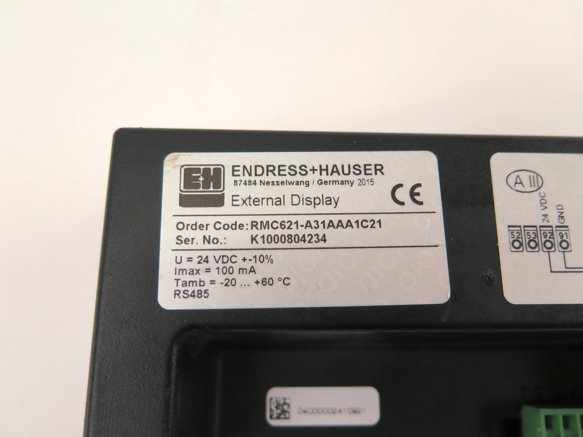 Endress+Hauser RMC621-A31AAA1C21 Operator Panel MINT CONDITION LIKE NEW - Advance Operations