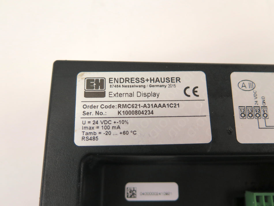 Endress+Hauser RMC621-A31AAA1C21 Operator Panel MINT CONDITION LIKE NEW - Advance Operations