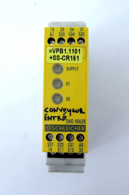 Schleicher 18815862 / SNO 4062K Safety Relay 24Vdc - Advance Operations