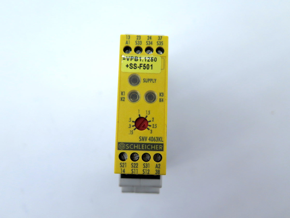 Schleicher 18815811 / SNV 4063KL Safety Relay 24Vdc - Advance Operations