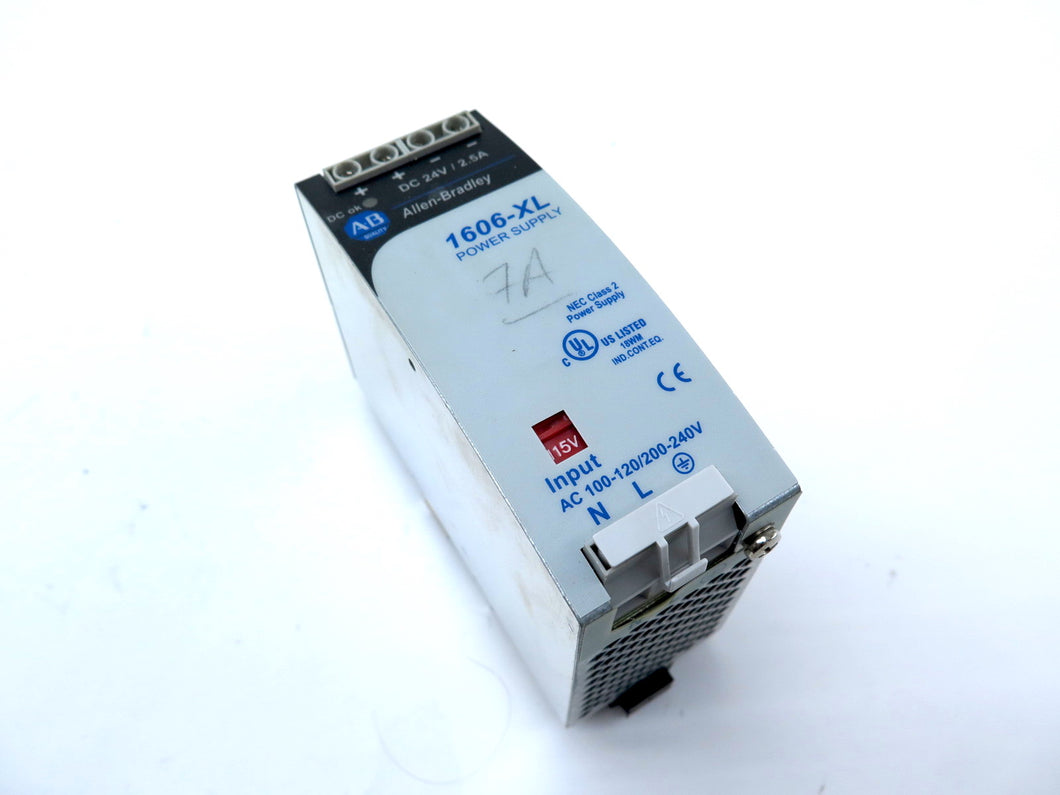 Allen-Bradley 1606-XL60D Power Supply Input : 100-240Vac Ouput : 24Vdc