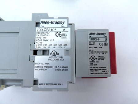 Allen-Bradley 700S-CF440DC GuardMaster Safety Relay 120Vac Coil With 100-S - Advance Operations