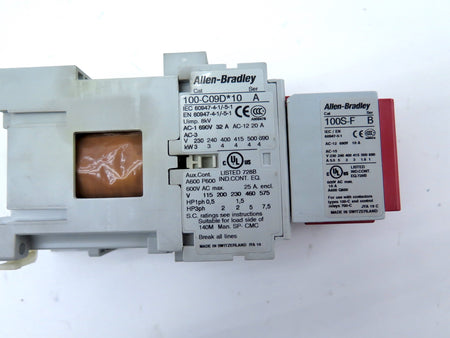 Allen-Bradley 100S-C09DJ14C GuardMaster Safety Contactor 24Vdc Coil - Advance Operations
