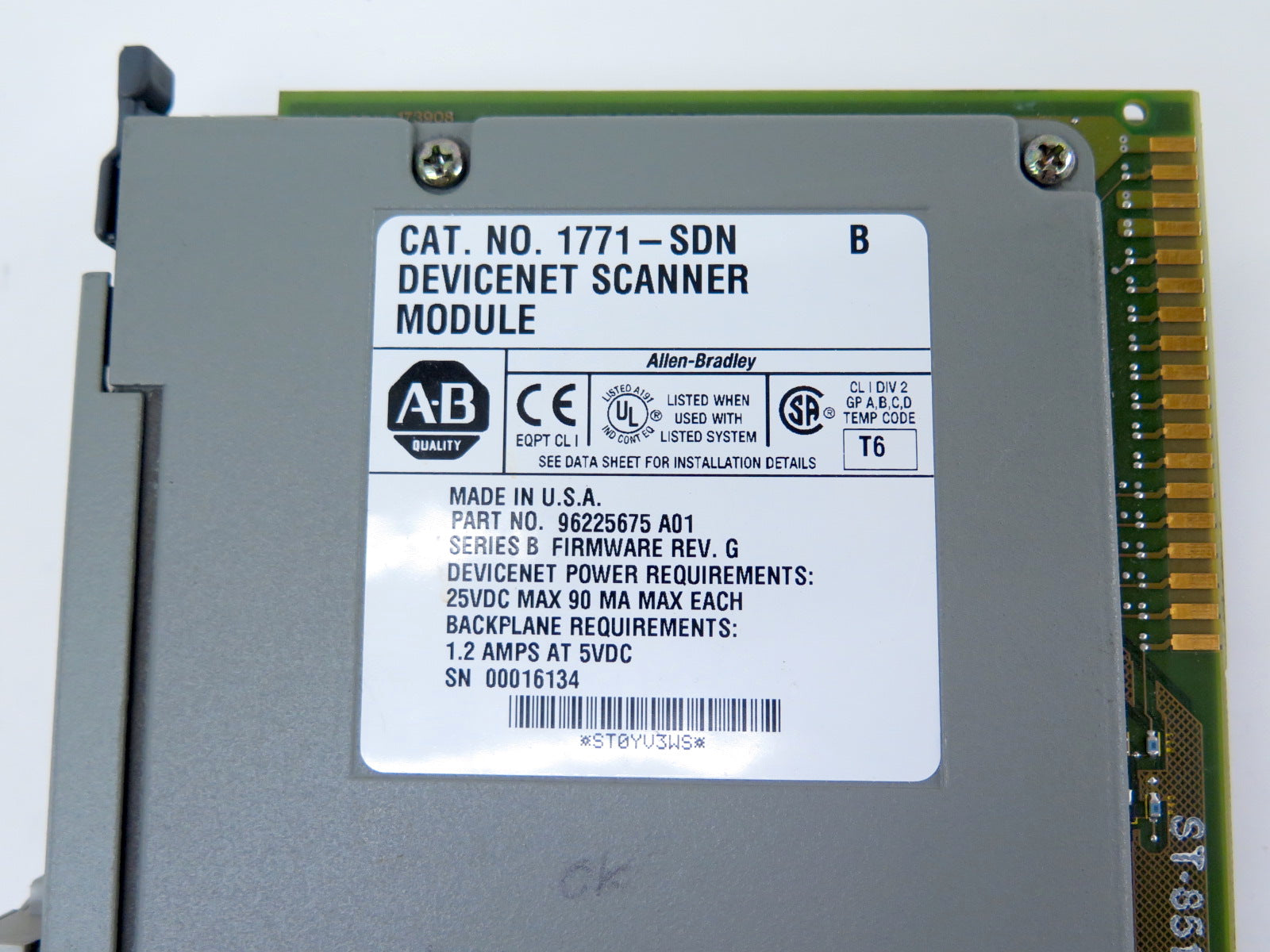 Allen-Bradley 1771-SDN DeviceNet Scanner Module – Advance Operations