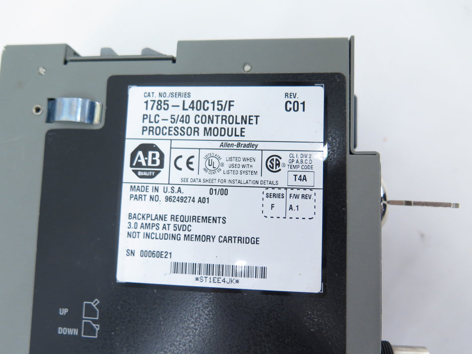 Allen-Bradley 1785-L40C15/F Processor Module & 1785-ENET Interface Module - Advance Operations