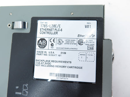 Allen-Bradley 1785-L20E/E  Ethernet PLC-5 Controller - Advance Operations