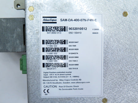 Socalpel SAM / Atlas Copco SAM-DA-400-07N-P4N-E Smart Axis Manager - Advance Operations