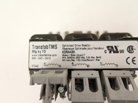 Transfab TMS KDRA43H Optimized Drive Reactor 3PH 600V 3.2A - Advance Operations