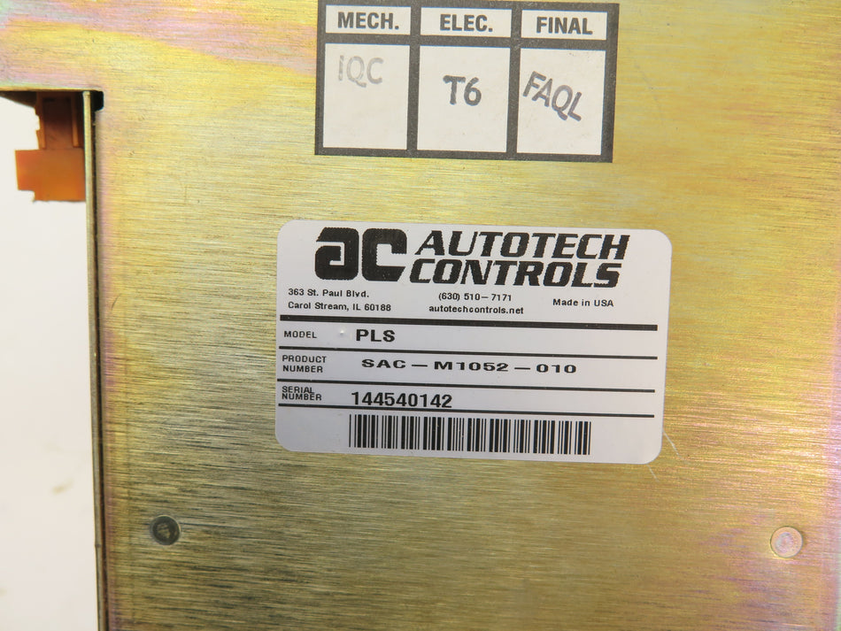 Autotech Controls SAC-M1052-010 Programmable Limit Switch M1050 Series - Advance Operations