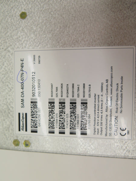Socalpel SAM / Atlas Copco SAM-DA-400-07N-P4N-E Smart Axis Manager - Advance Operations