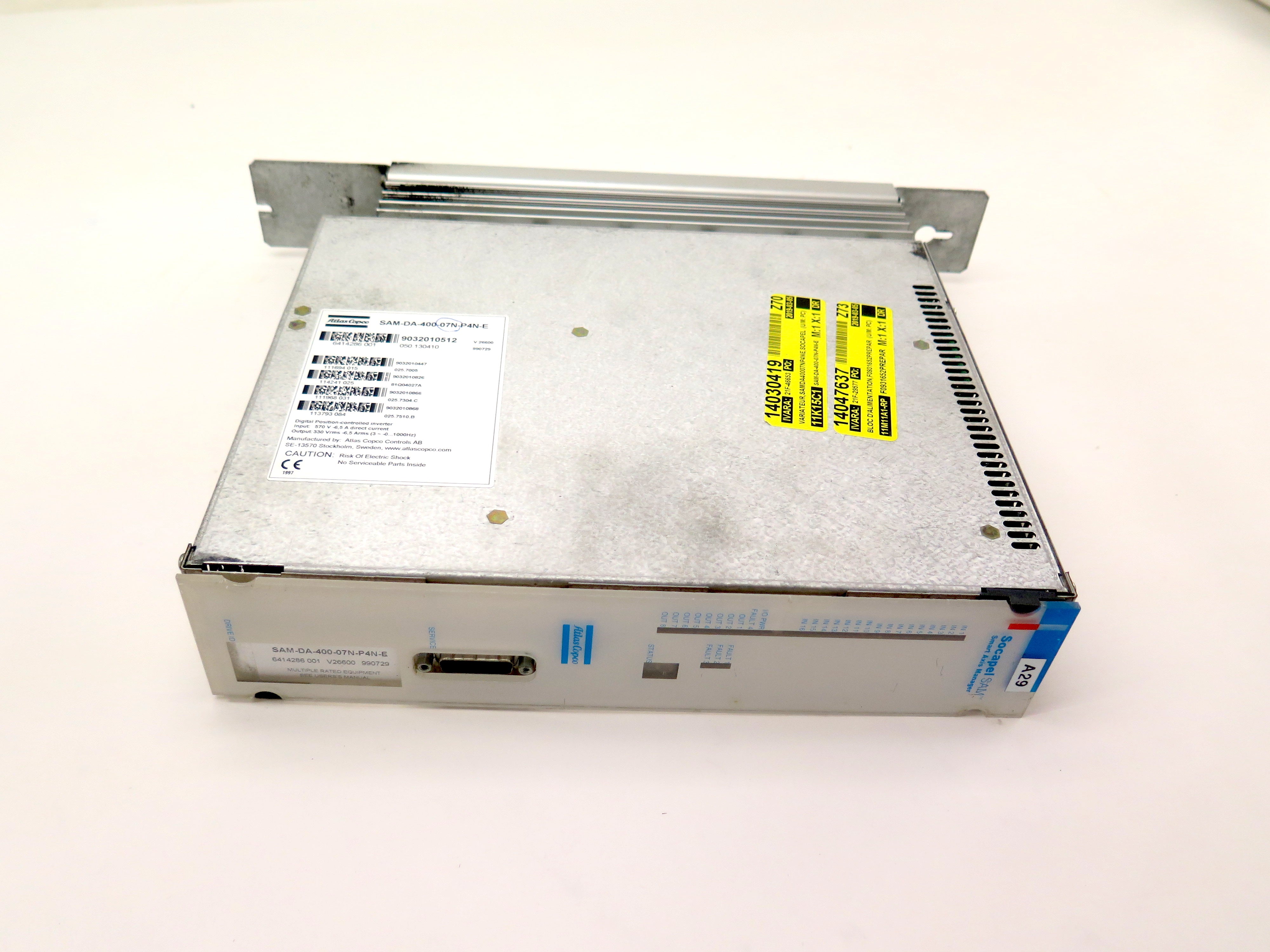 Socalpel SAM / Atlas Copco SAM-DA-400-07N-P4N-E Smart Axis Manager - Advance Operations