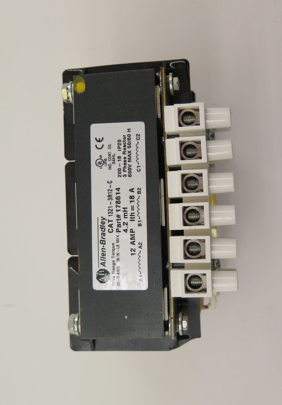 Allen-Bradley 1321-3R12-C 3 Phase Line Reactor 600V 12A - Advance Operations