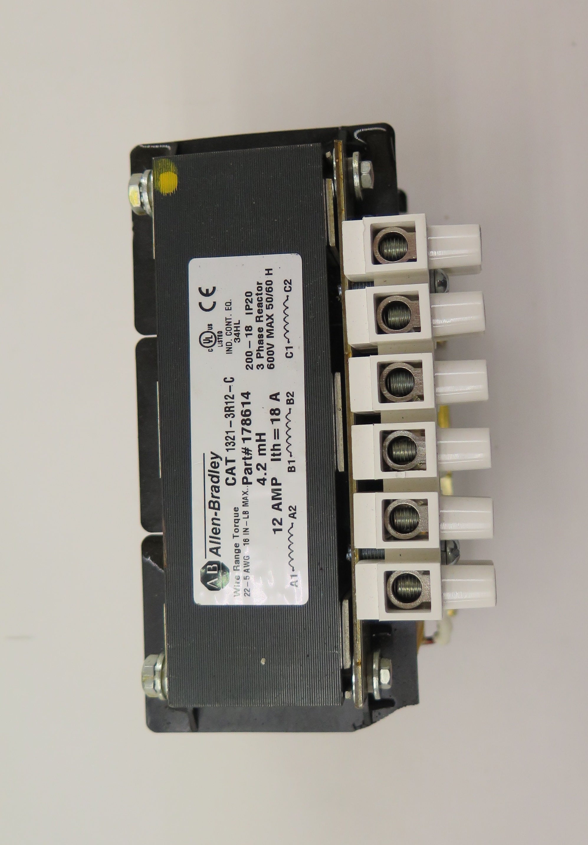 Allen-Bradley 1321-3R12-C 3 Phase Line Reactor 600V 12A - Advance Operations