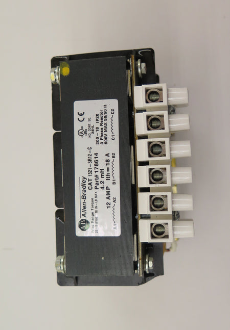 Allen-Bradley 1321-3R12-C 3 Phase Line Reactor 600V 12A - Advance Operations