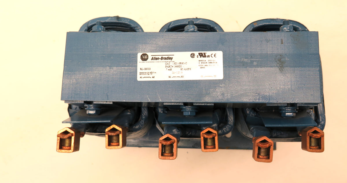 Allen-Bradley 1321-3R80-C Line Reactor 3Ph 600Vac max 80A - Advance Operations