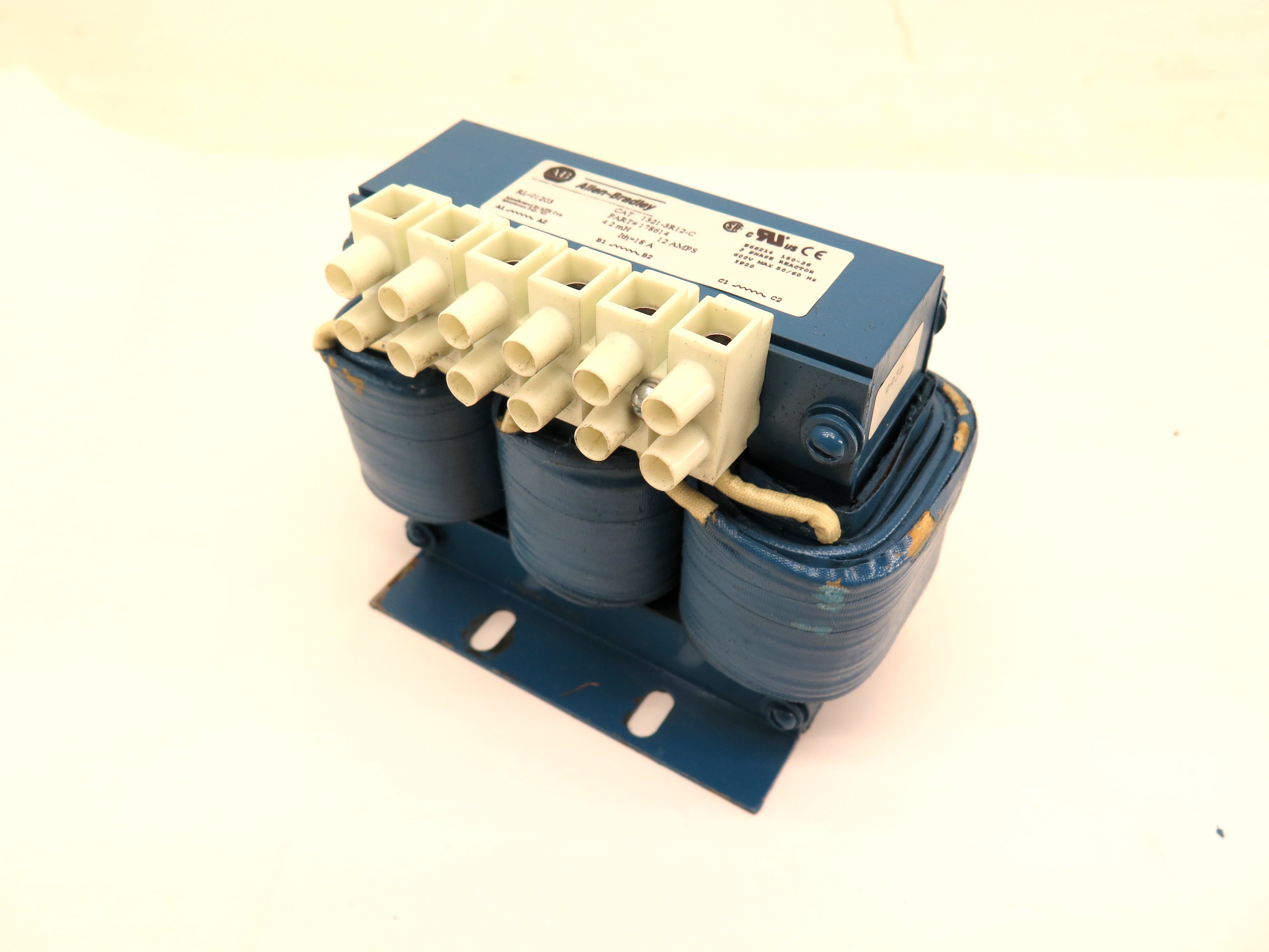 Allen-Bradley 1321-3R12-C Line Reactor 12A 3Phase 600Vac max - Advance Operations