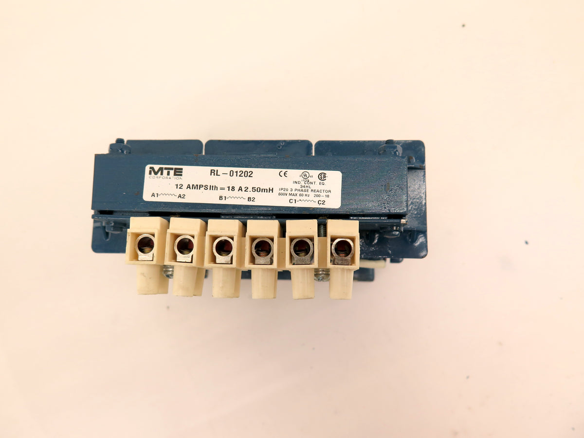 MTE RL-1202 Line Reactor 600Vac 12A 3Ph - Advance Operations