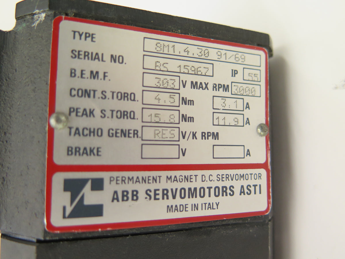 ABB 8M1.4.3091/69 Permanent Magnet Dc Servomotor 303V max - Advance Operations