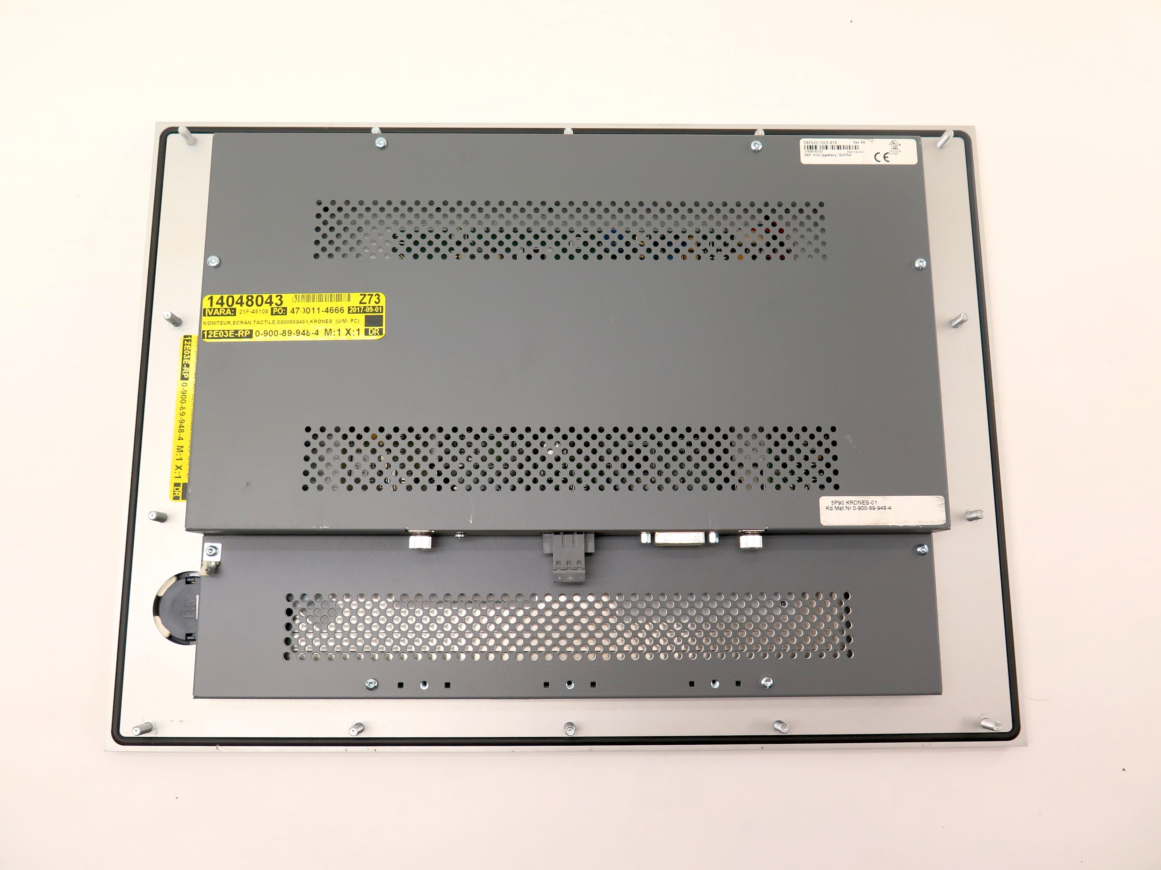 B & R / Krones 5AP920.1505-K16 Rev R0 Operator Touch Panel HMI - Advance Operations