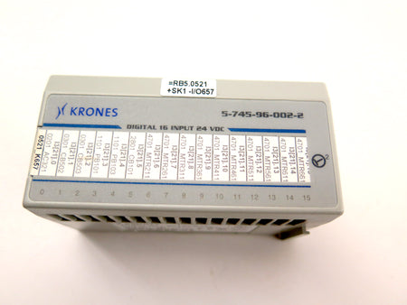 Krones 5-745-96-002-2 Flex I/O Input Module LOT OF 4 - Advance Operations