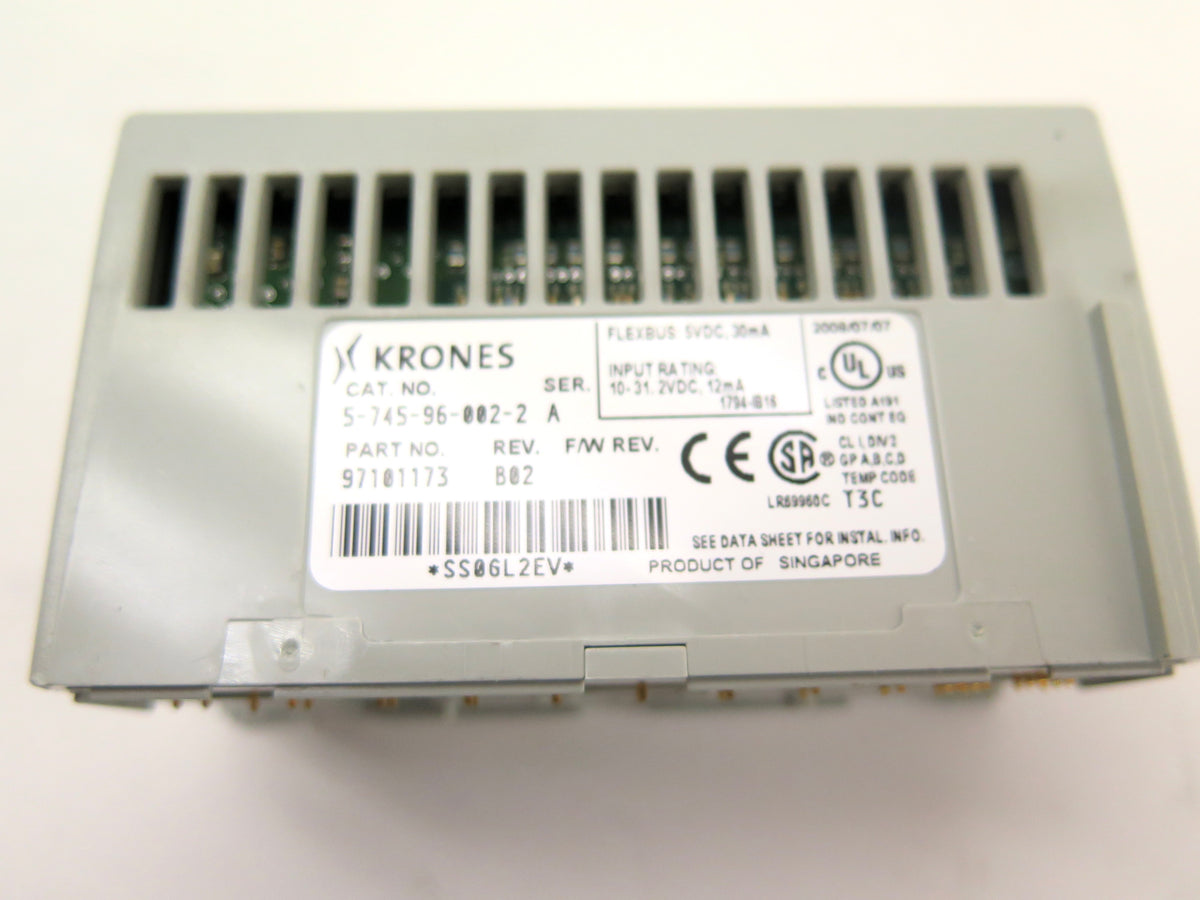 Krones 5-745-96-002-2 Flex I/O Input Module LOT OF 4 - Advance Operations