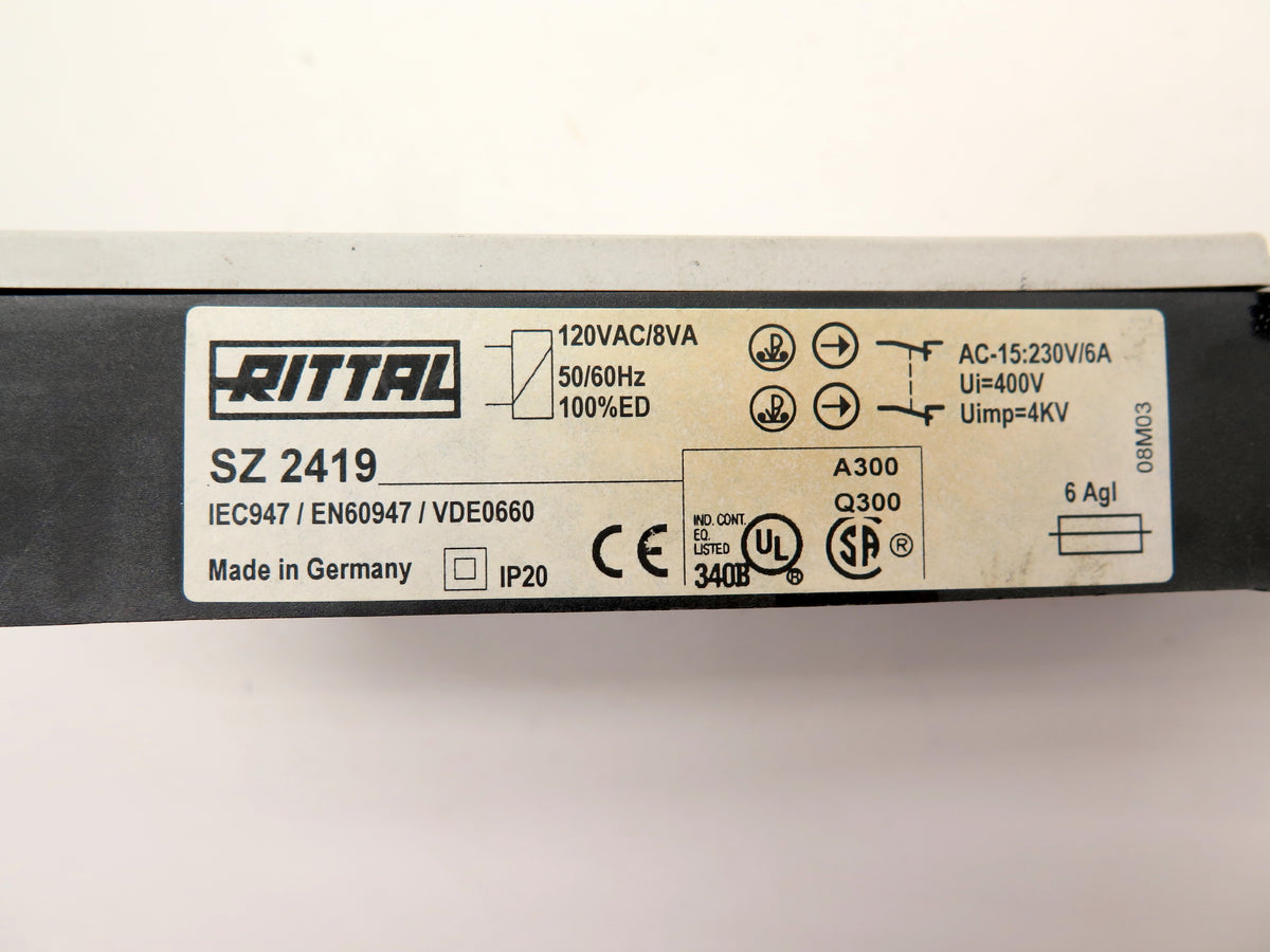 Rittal SZ 2419 Safety Switch Interlock - Advance Operations
